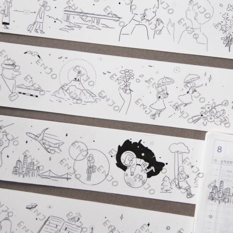 尝一口甜 PET 和纸胶带 台灣製 10米卷 - 纸胶带 - 其他材质 多色