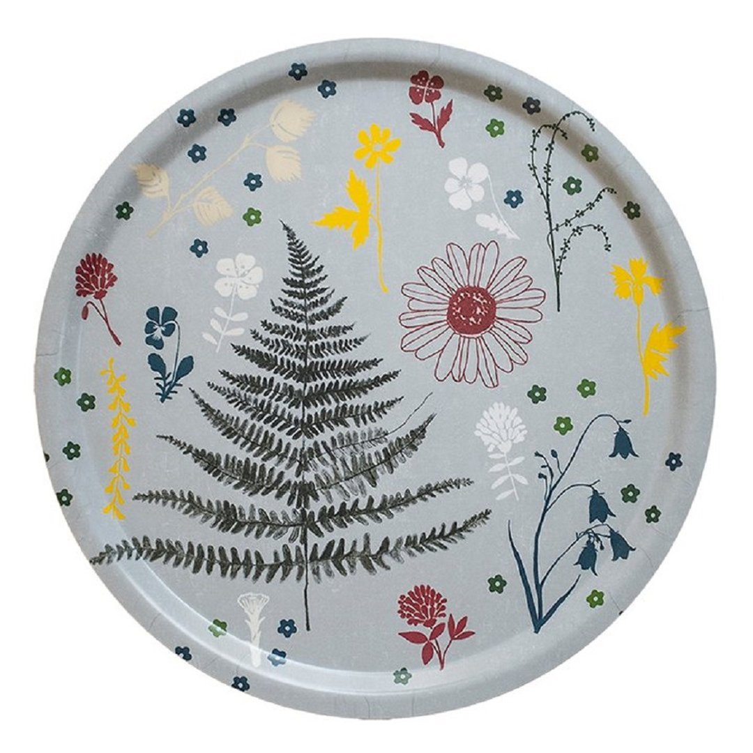 圆型托盘-FERN TRAY (31cm) - 托盘/砧板 - 木头 灰色