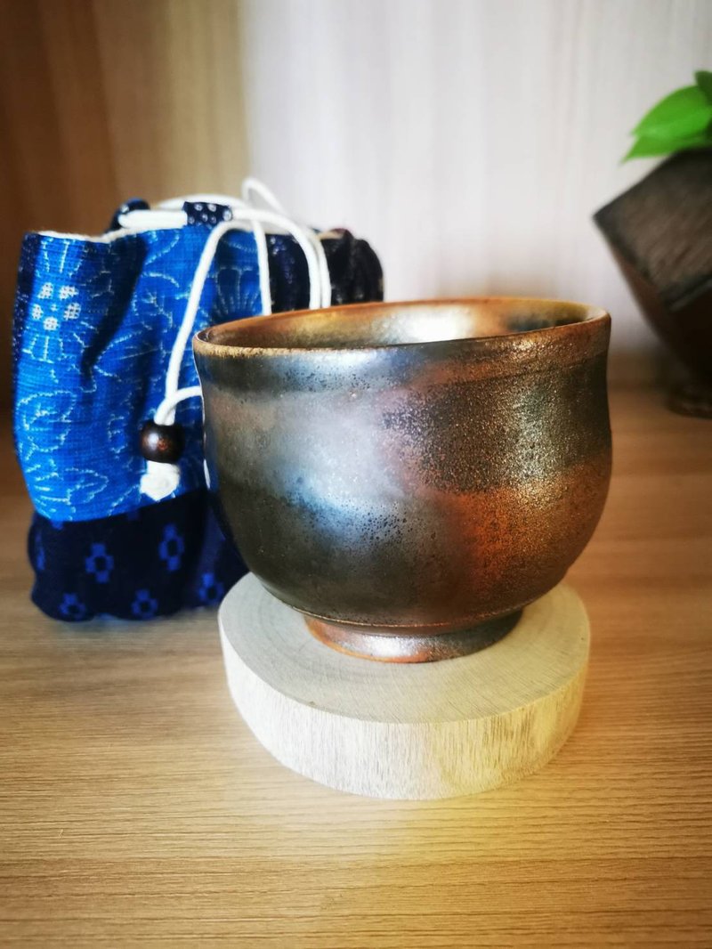 柴烧自然落灰茶杯 - 茶具/茶杯 - 陶 