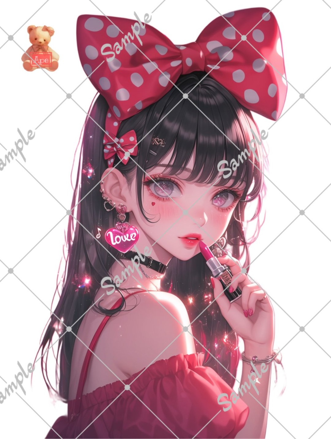 原创人物贴纸 装饰贴纸 内含 5 枚 - 贴纸 - 纸 