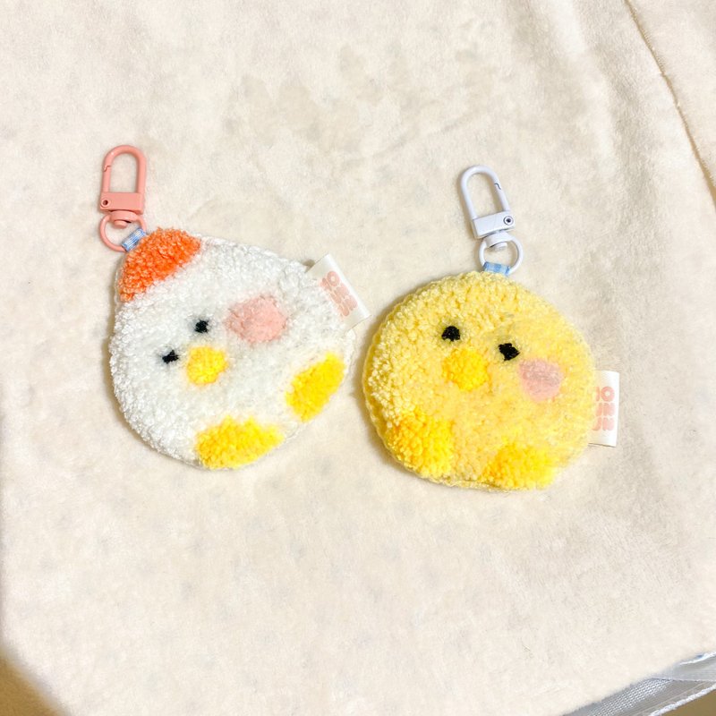 【毛神神】俄罗斯戳戳绣 小鸡吊饰 成品/DIY材料包 - 吊饰 - 羊毛 黄色