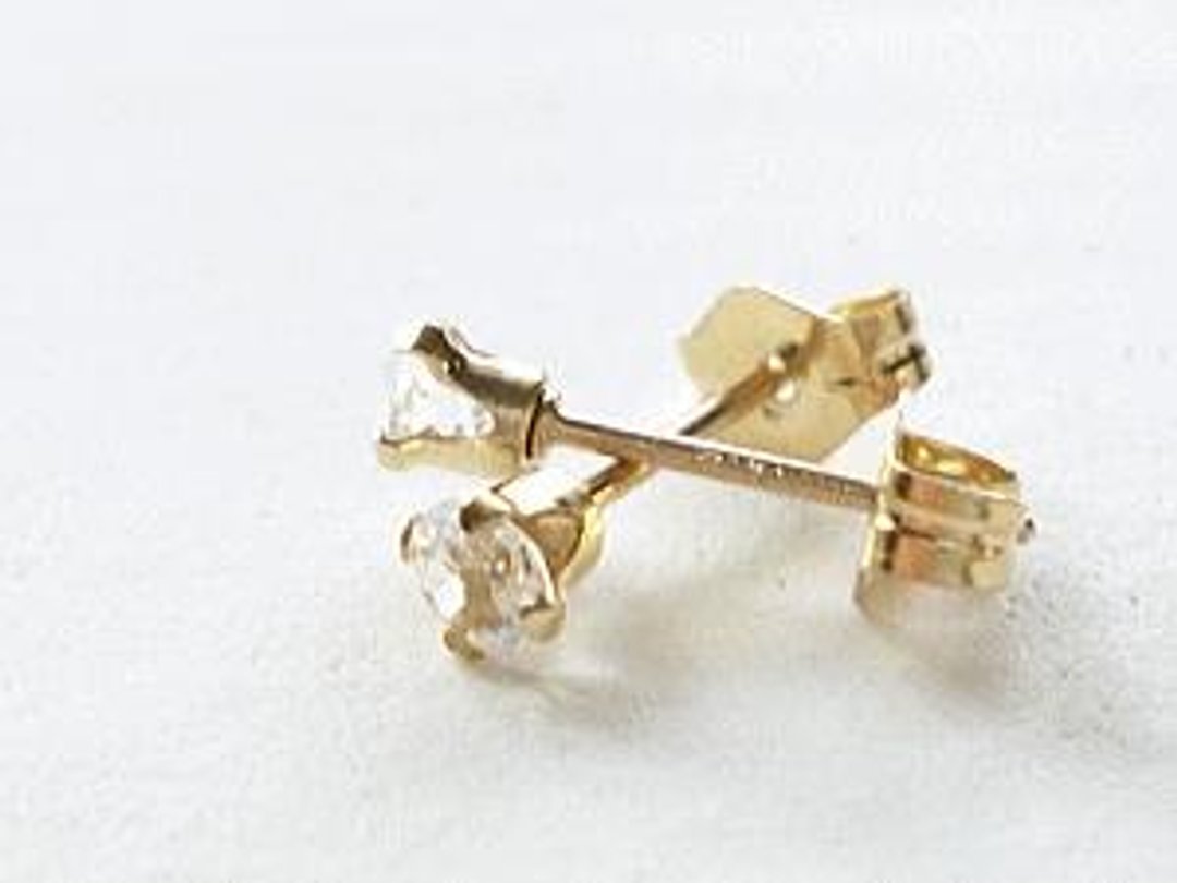 every day earrings white topaz - 耳环/耳夹 - 石头 透明
