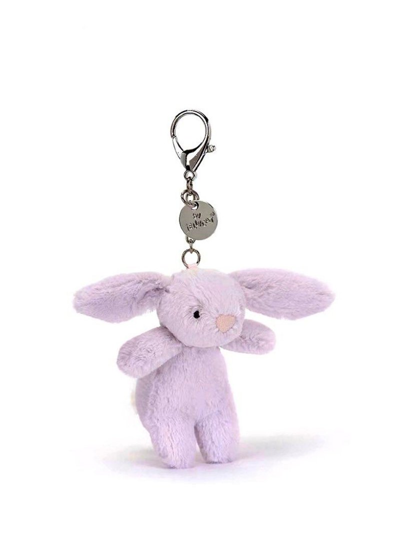 Bashful Bunny Lavender Bag Charm 薰衣草紫兔吊饰钥匙圈 - 吊饰 - 聚酯纤维 紫色