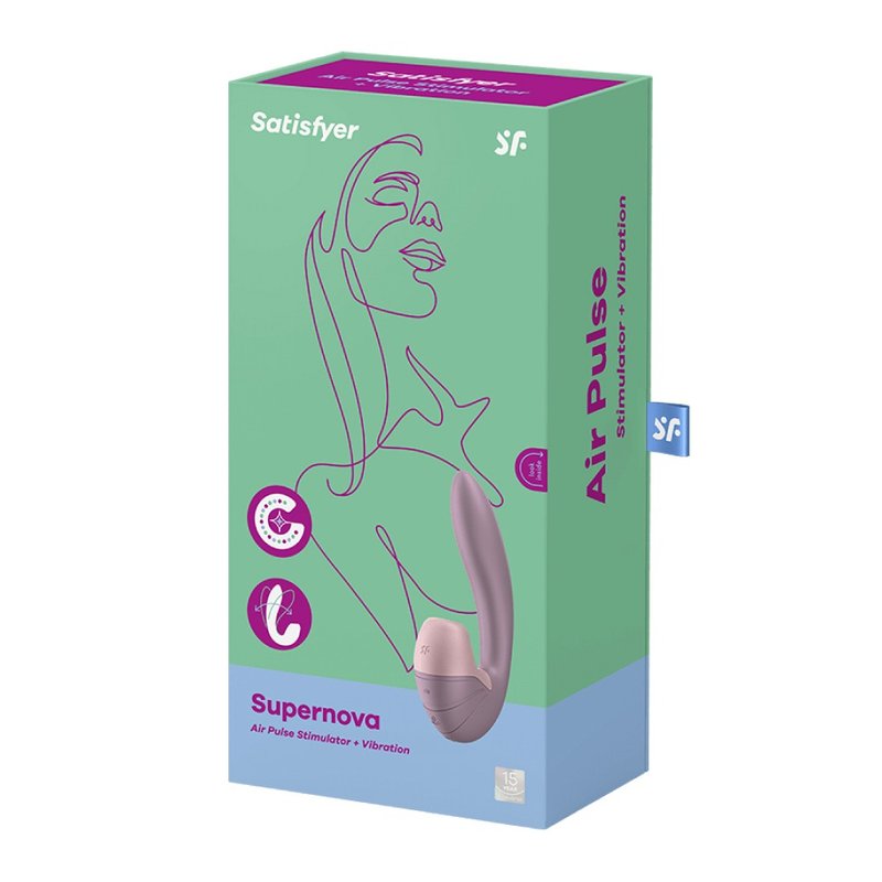 德国Satisfyer Supernova 吸吮G点按摩棒 (古典玫瑰) - 情趣用品 - 硅胶 