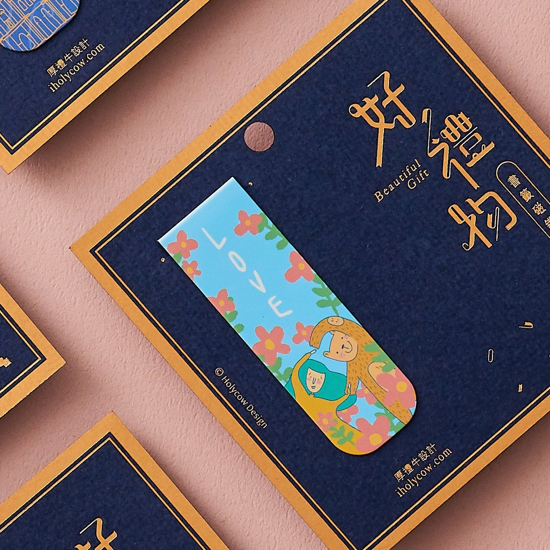 缤纷系列书签磁铁-LOVE - 书签 - 其他材质 蓝色