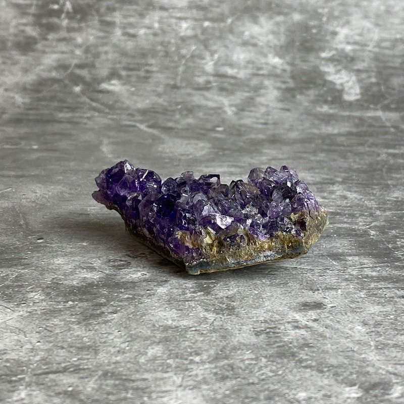水晶簇- 紫水晶原矿 办公室疗愈微景观 设备摆饰 一物一图 - 摆饰 - 宝石 紫色