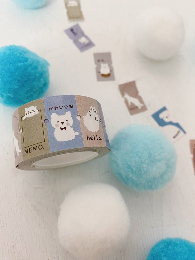 猫猫狗狗标签贴纸(8格) - 贴纸 - 纸 多色