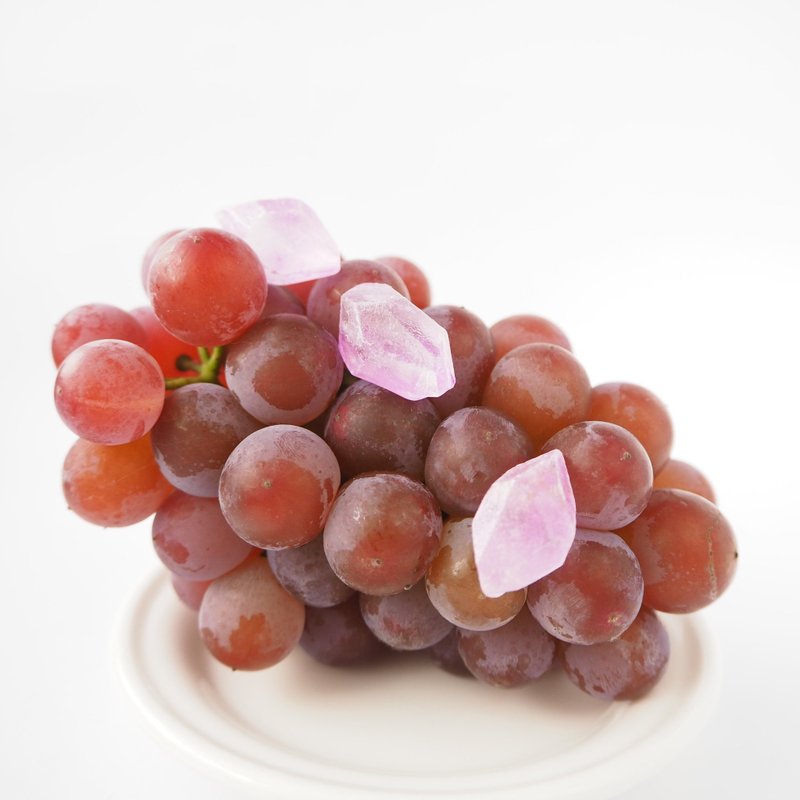 Mino Japanese paper drop (grape) earrings / Clip-On - 耳环/耳夹 - 纸 紫色