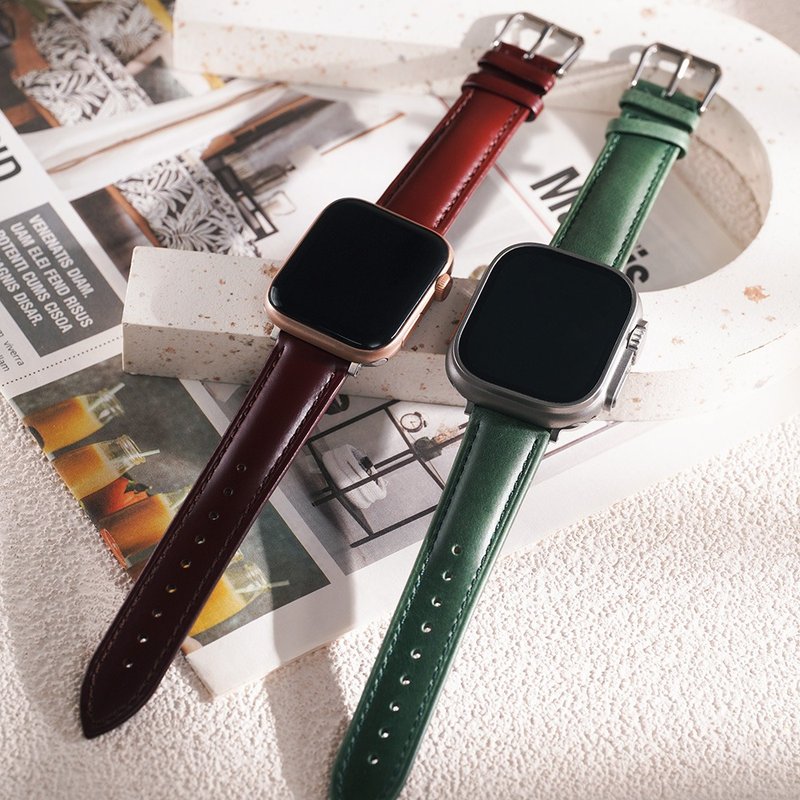 APPLE WATCH - 极简尖尾 油皮苹果表带 - 墨镜 - 真皮 