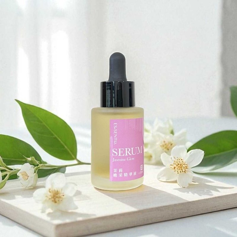 零酸亮白【茉莉嫩采精华液】茉莉纯露 B3+B5 保湿修护 淡斑匀亮 - 精华液/安瓶 - 浓缩/萃取物 透明