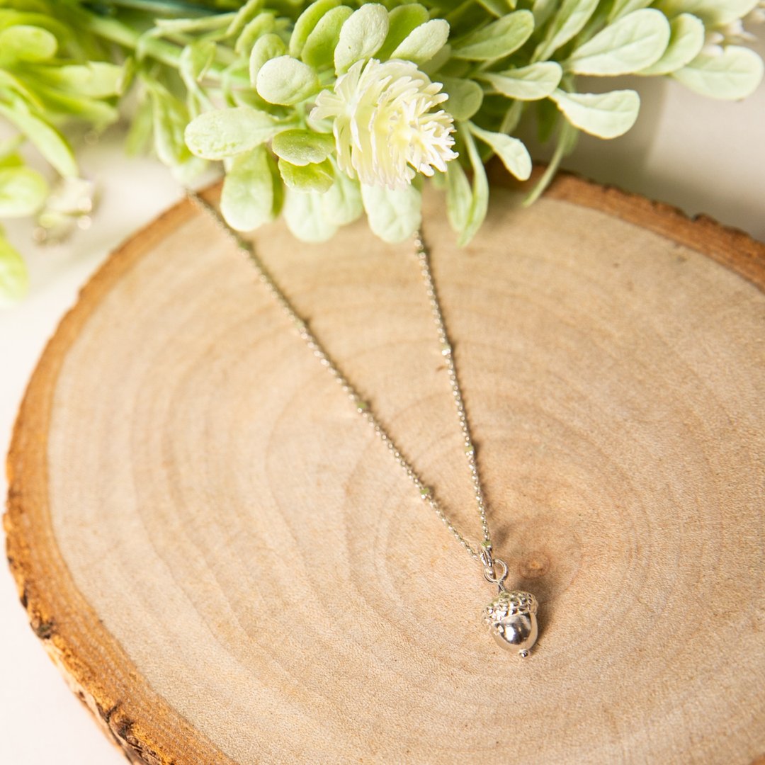 Sliver Necklace - 橡果项链 - 项链 - 纯银 银色