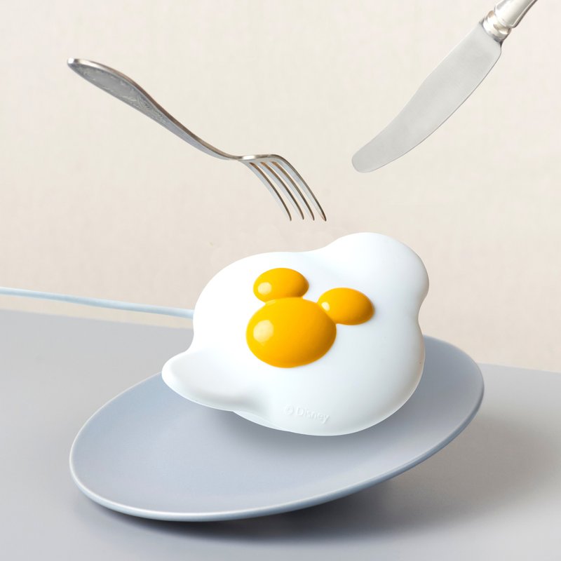 【童趣生活】迪士尼系列米奇荷包蛋磁吸充电盘 - 手机充电及周边 - 其他材质 黄色