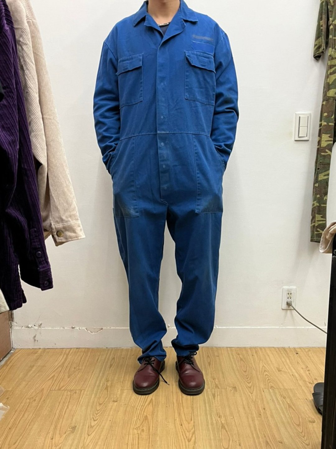 amuco 蓝 连身工作服 古着 二手 - 背带裤/连体裤 - 棉 蓝色