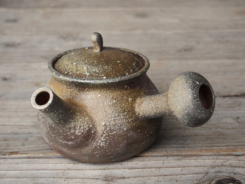 Bizen teapot _ k 1 - 026 - 茶具/茶杯 - 陶 咖啡色