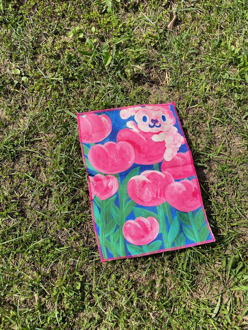 挂布 | 春日花花浪漫小兔 - 海报/装饰画/版画 - 其他人造纤维 粉红色