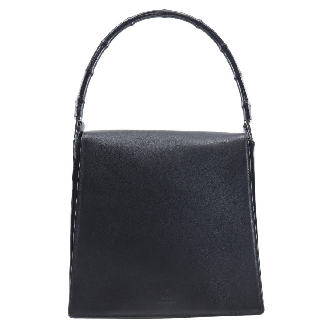 【日本直送】Gucci 古驰 Bamboo 肩背包 001 3243 200047 小牛皮 黑色 女款【二手】 - 侧背包/斜挎包 - 真皮 黑色