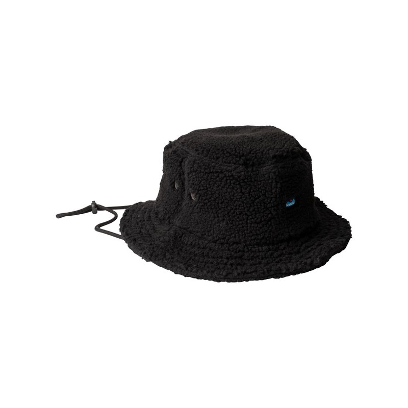 【西雅图 KAVU】 Fur Ball Boonie 毛毛渔夫帽 烟雾黑 #1148 - 帽子 - 其他人造纤维 黑色
