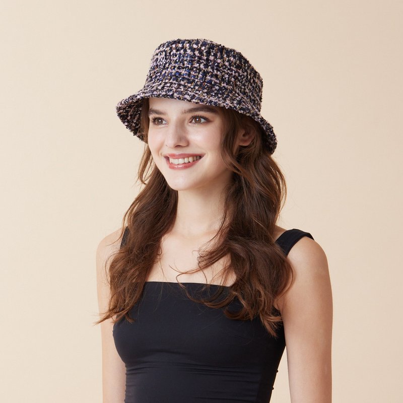 JULIET 花桶帽 - 粉&海军蓝 - 帽子 - 其他材质 粉红色