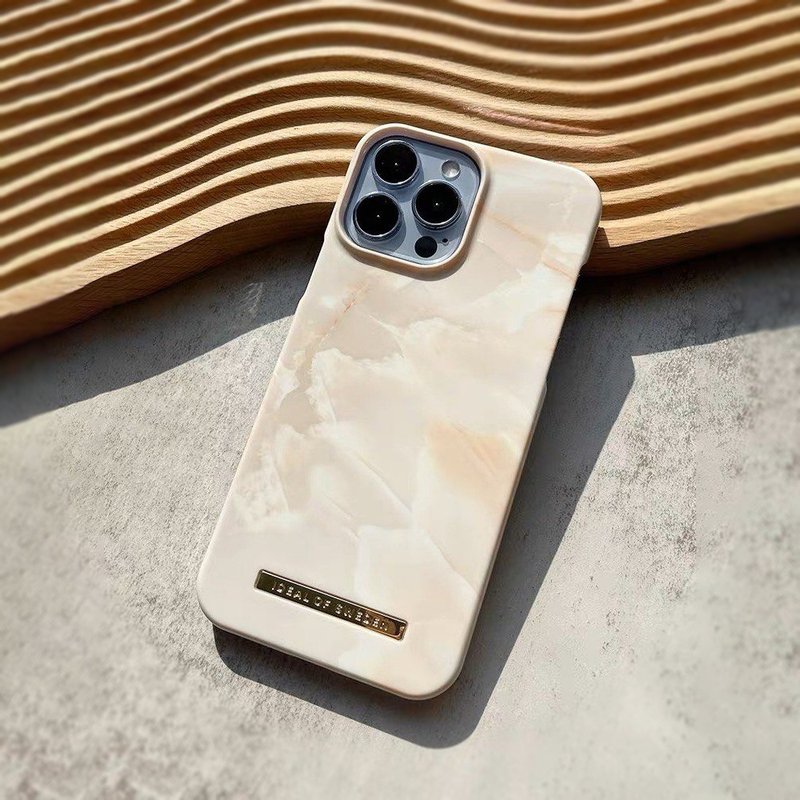 iPhone 14 系列 北欧时尚瑞典流行手机壳-珍珠玫瑰 - 手机壳/手机套 - 塑料 橘色