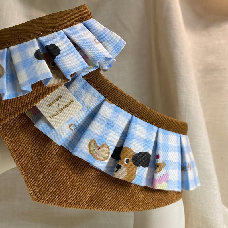 发裁手作。Facai Handmade 宠物领巾 毛孩玛格领_与前辈的联名款 - 衣/帽 - 棉．麻 咖啡色