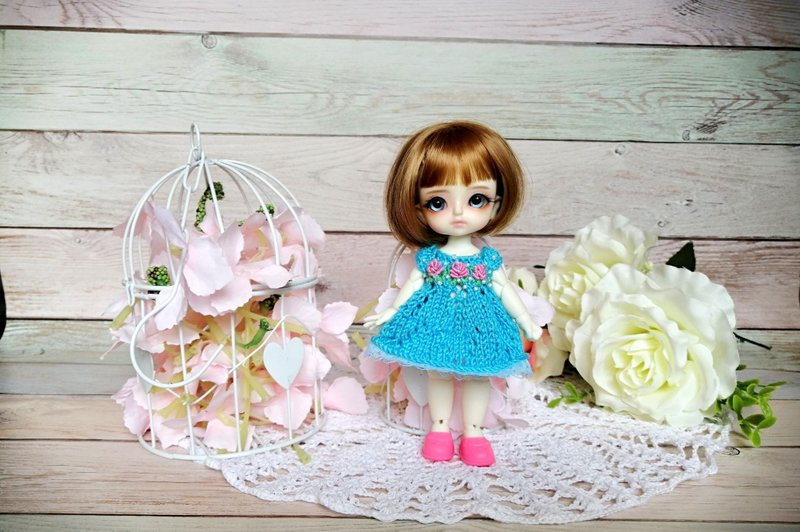 ob11 - lati yellow doll - sto doll clothes - doll clothes - mini dollhouse - 玩具/玩偶 - 绣线 蓝色