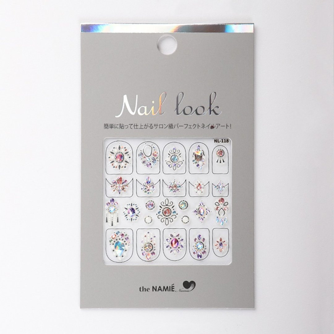 【 DIY 美甲】Nail Look 美甲装饰艺术贴纸 闪亮胸针 - 指甲油/指甲贴 - 纸 银色