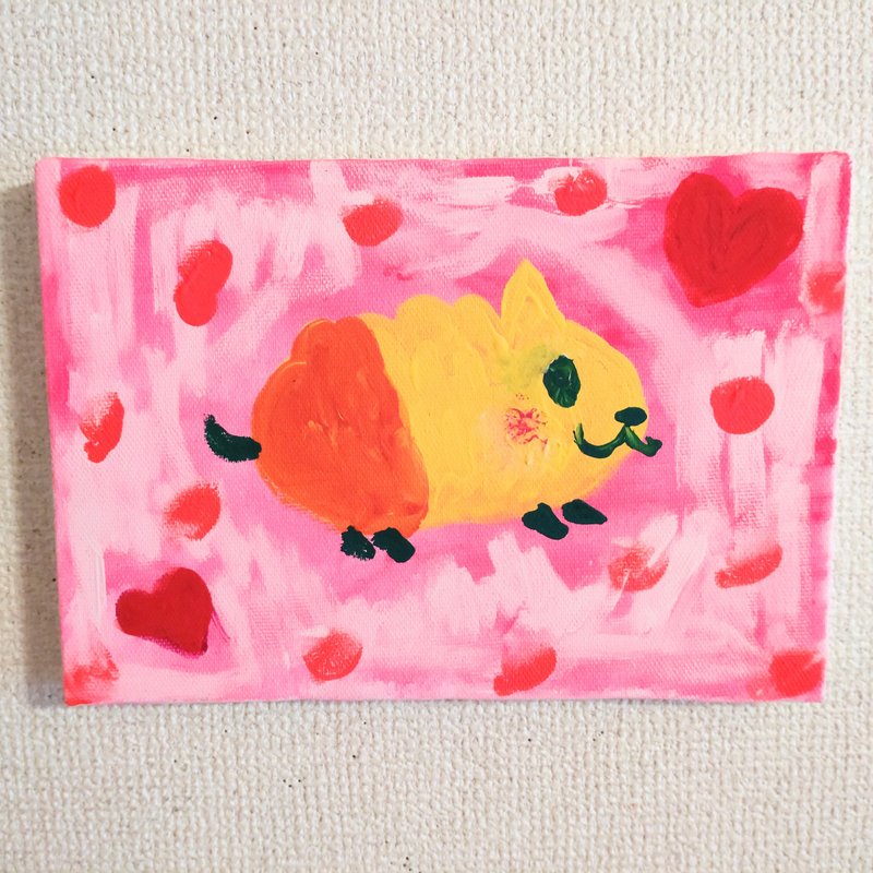 Painting One-of-a-kind guinea pig LOVE - 海报/装饰画/版画 - 其他材质 
