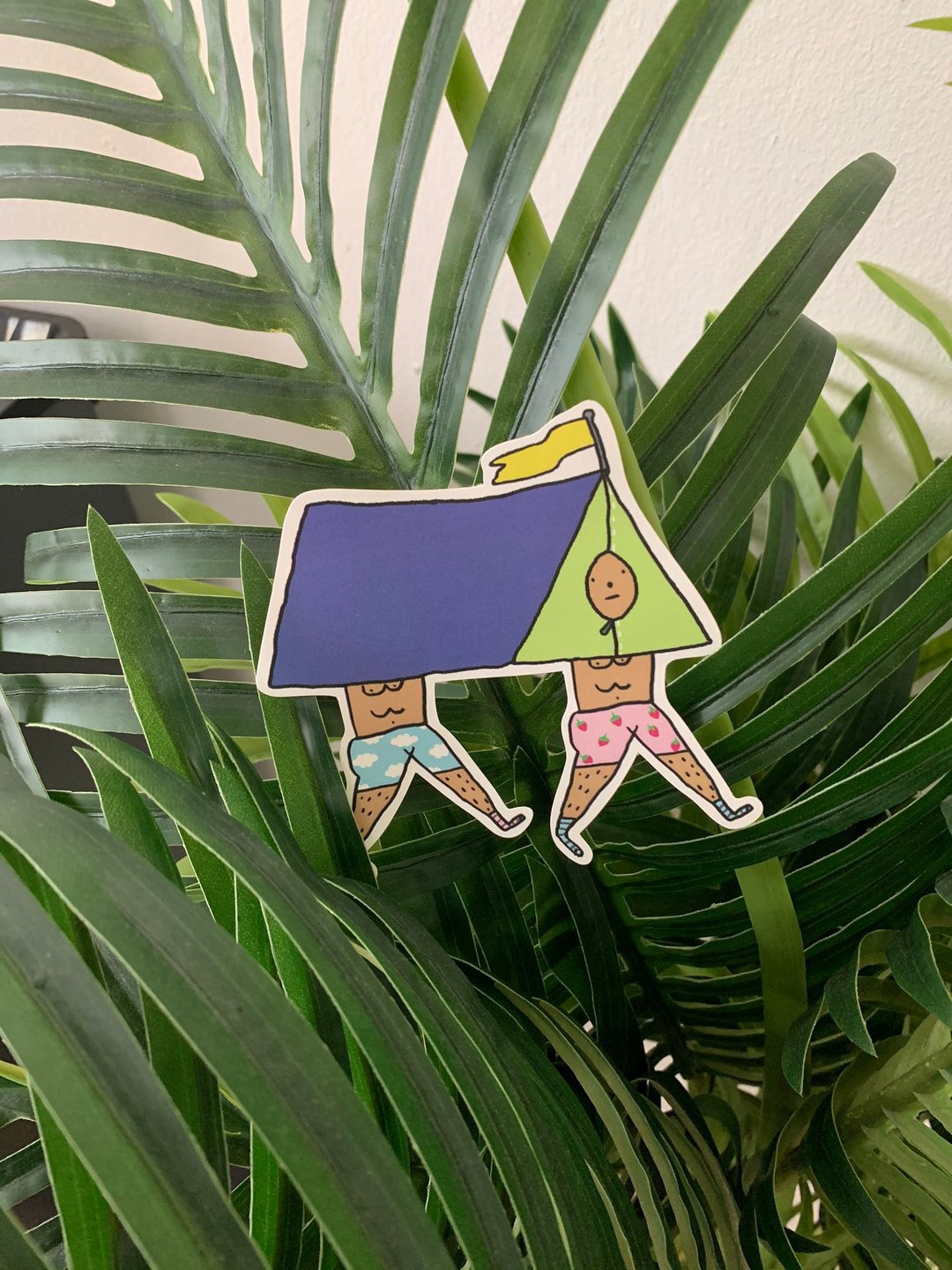 Sticker Camping Boy - 贴纸 - 纸 多色