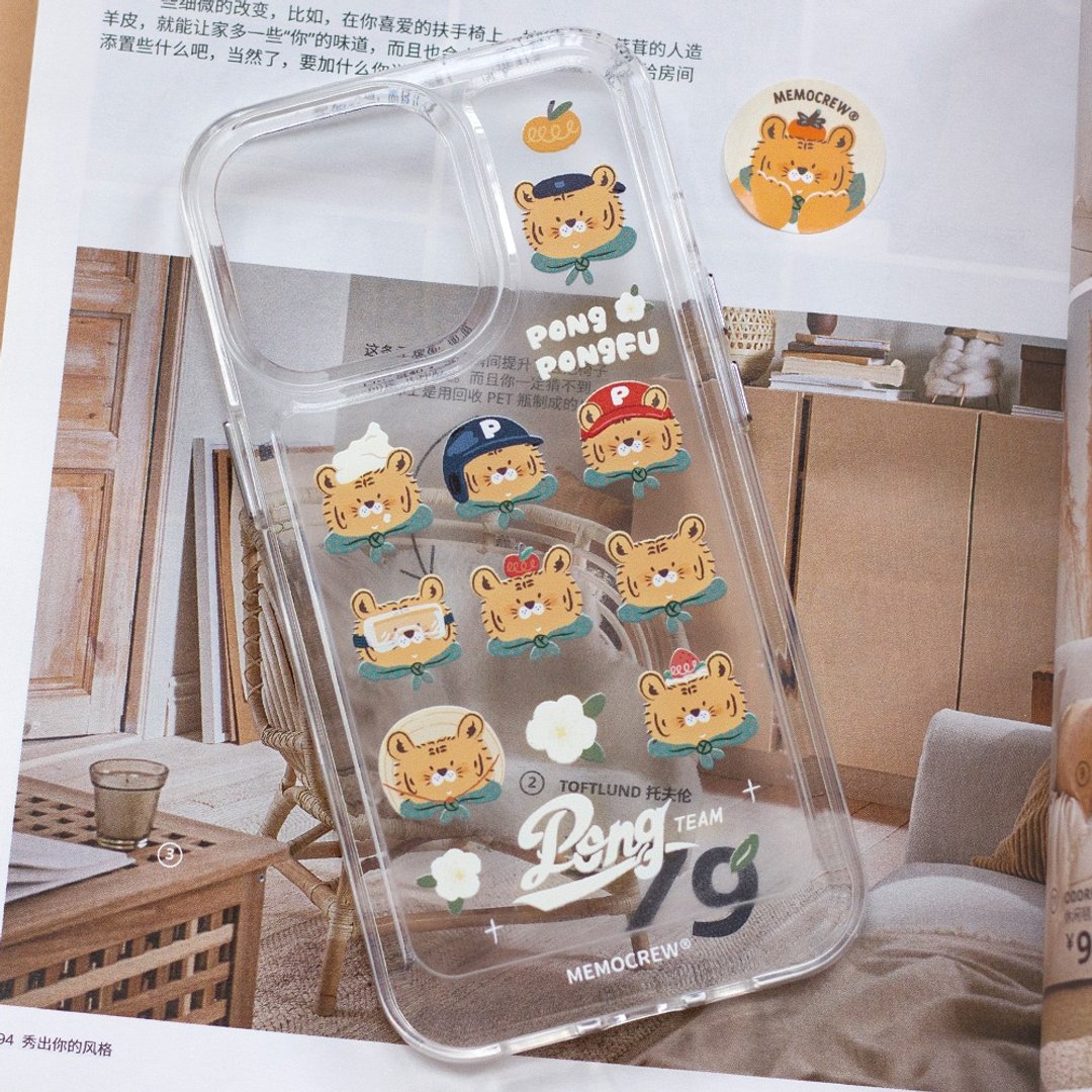 PONGPONGFU蓬蓬虎 | PONGPONG TEAM iPhone 手机壳 - 手机壳/手机套 - 压克力 透明