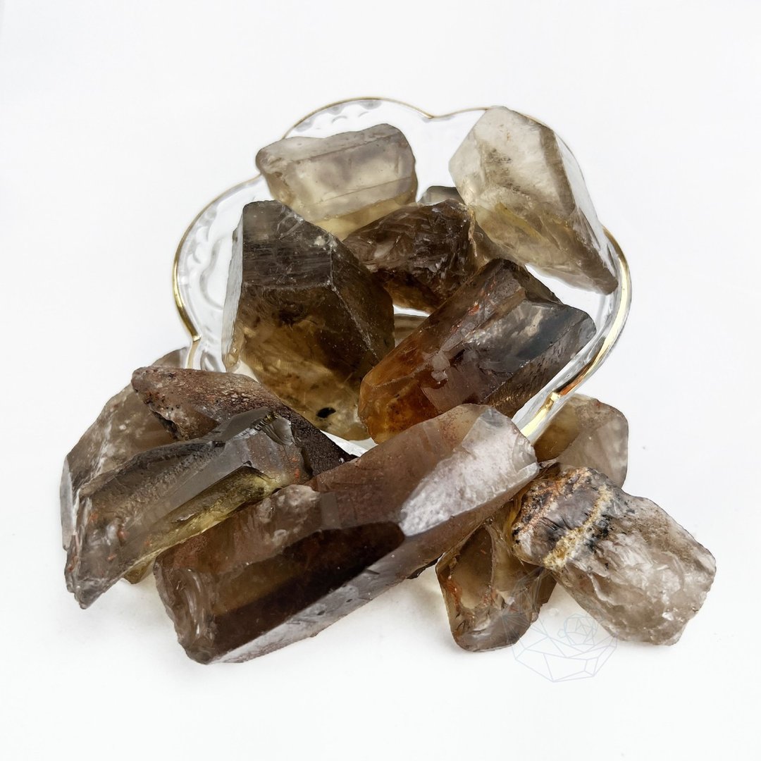黑茶晶 原矿 100g 约5-7cm 随机大小 稀有 能量 净化 坚强 - 其他 - 水晶 咖啡色
