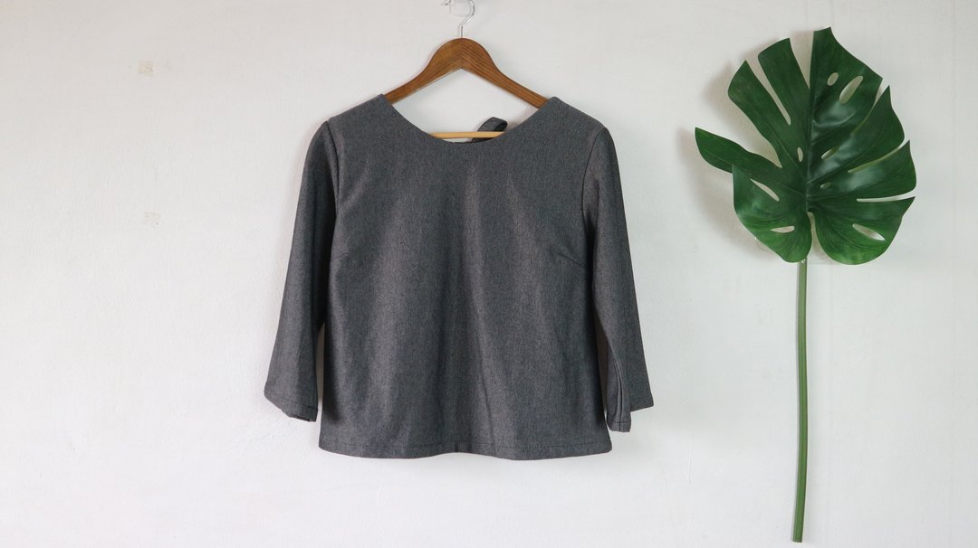 Grey basic top - 女装 T 恤 - 棉．麻 