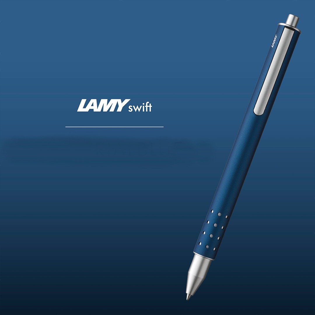 【雷雕免费刻字】LAMY 钢珠笔 / swift 速动系列 - 限量 皇家蓝 - 数码小物 - 铝合金 蓝色