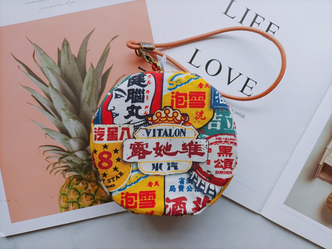 津Handmade 圆筒手拿包/零钱包 - 手提包/手提袋 - 棉 