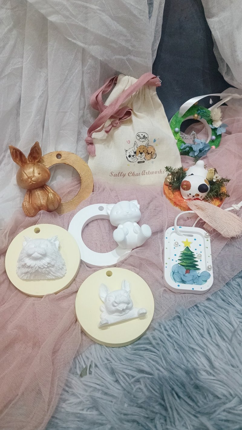 扩香石彩绘与干燥花设计 企业包办 企业合作 团课 - 插画/绘画/写字 - 棉．麻 