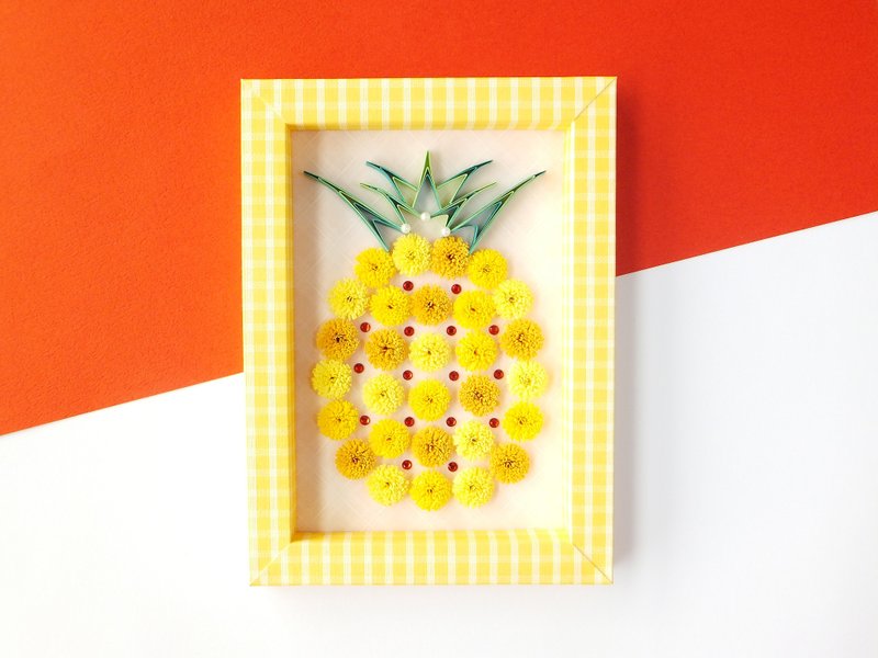 手作卷纸装饰相框-旺旺来招财小物摆饰 - 摆饰 - 纸 黄色