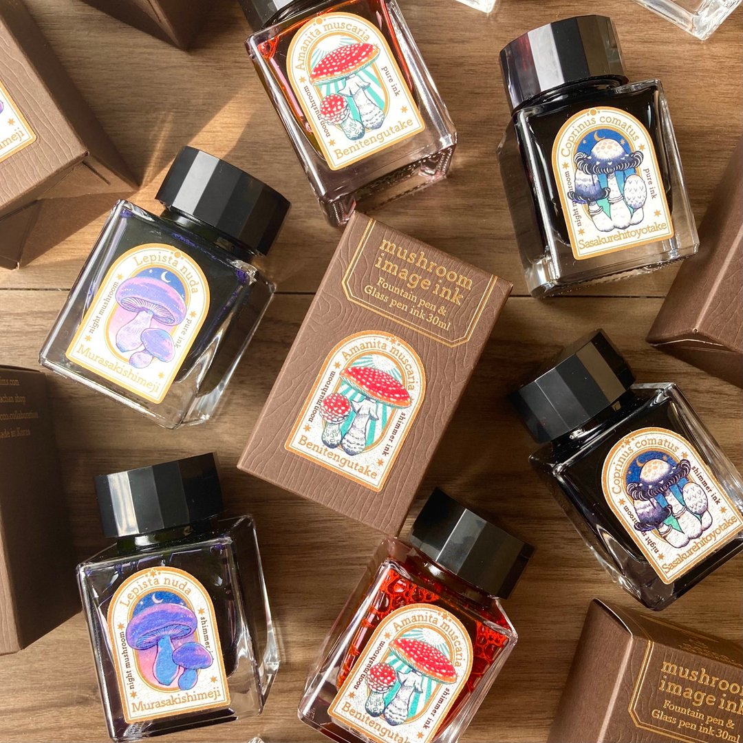 mushroom image ink / 墨水, 墨水, 文具, 文具, 办公用品 - 墨水 - 颜料 多色
