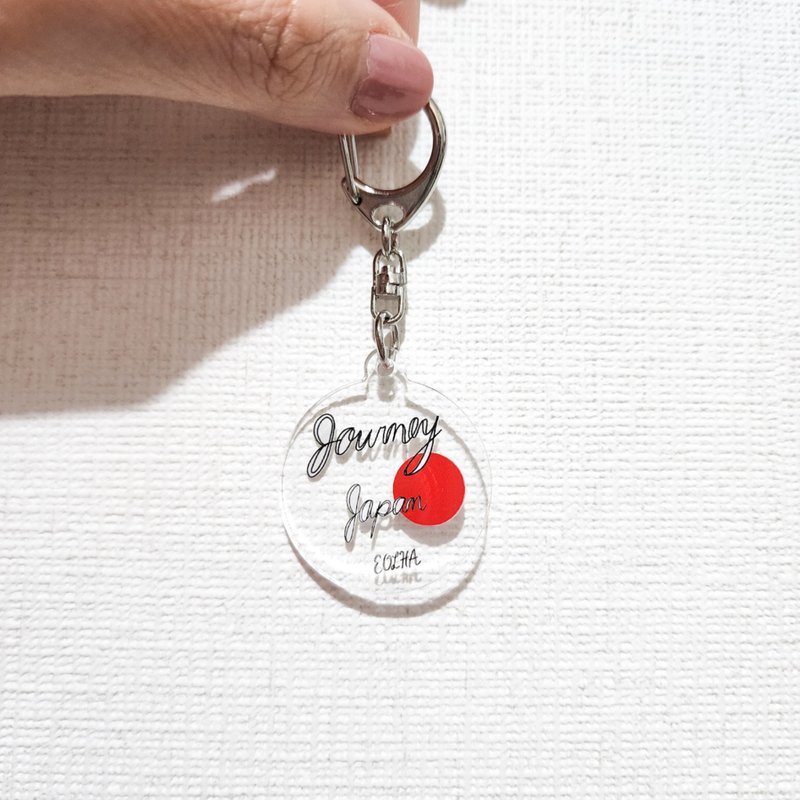 压克力钥匙圈 / Journey Japan - 钥匙链/钥匙包 - 其他材质 透明