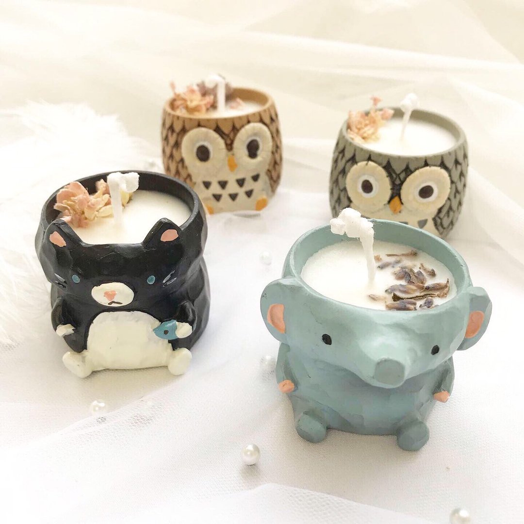 诺亚方舟容器蜡烛 50g CONTAINER CANDLE - 香薰/精油/线香 - 蜡 多色