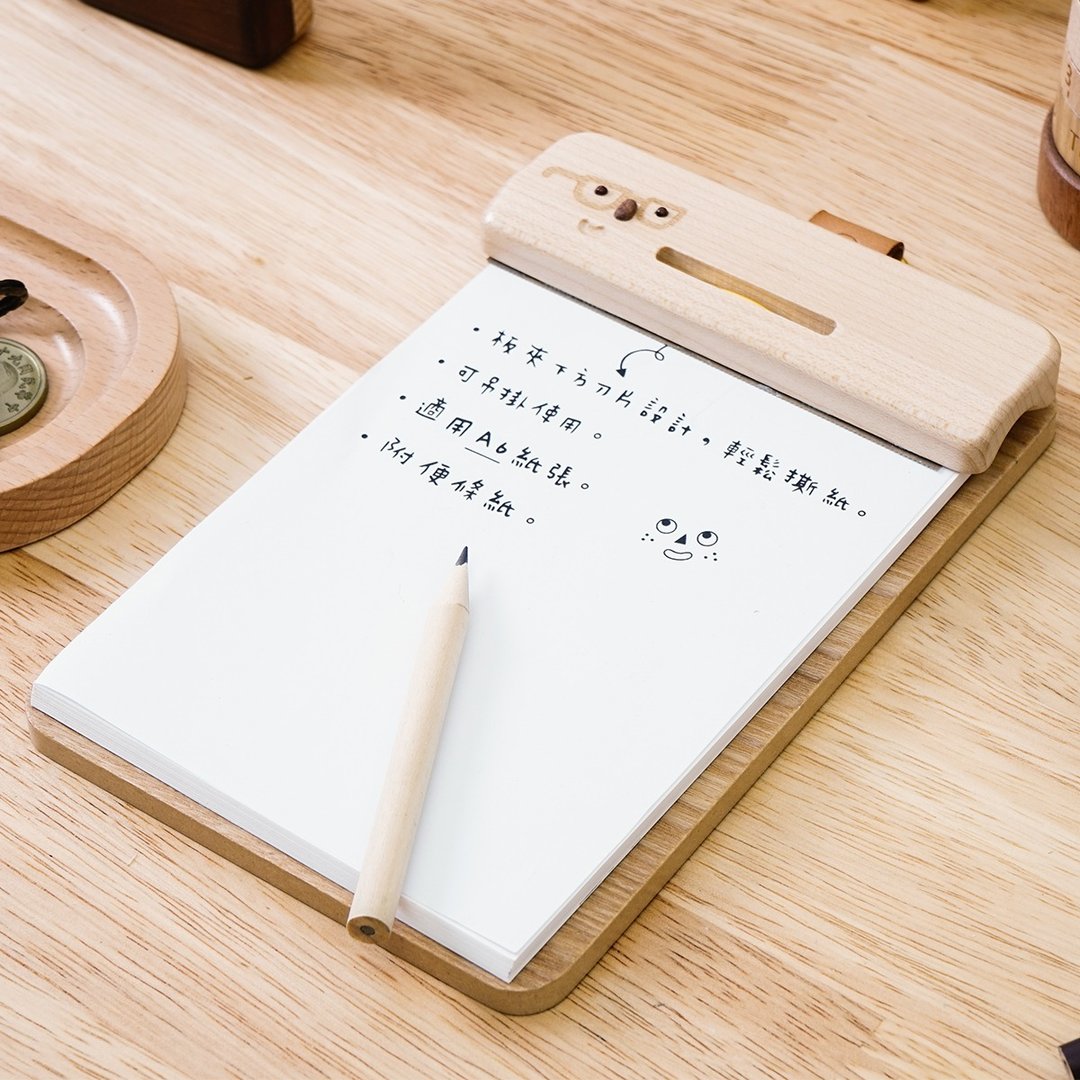 【A6 文件夹板】 木质人 办公用品 文具 便条夹 | Wooderful life - 文件夹/资料夹 - 木头 咖啡色