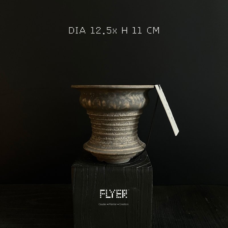 FLYER 块根多肉植物陶盆器 龙舌兰象牙宫象足漆树盆器 - 花瓶/陶器 - 陶 