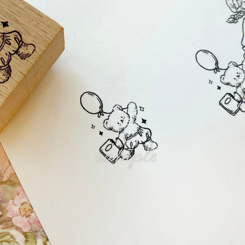 Cherish365 [气球熊] 印章/印章CHO510 - 印章/印台 - 木头 咖啡色