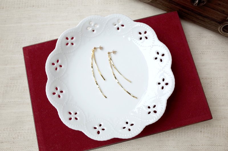 阿蒂丝耳环 - 耳环/耳夹 - 其他金属 黄色