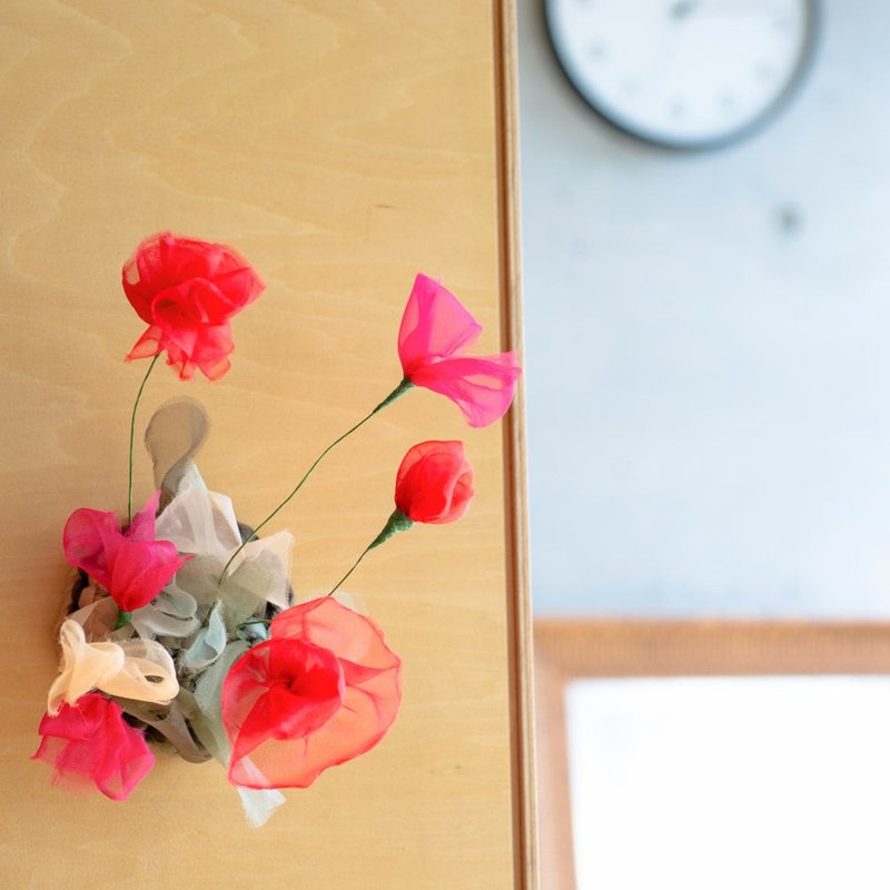 空間にとける咲き編みいけばな | カーネーション - 摆饰 - 其他人造纤维 多色