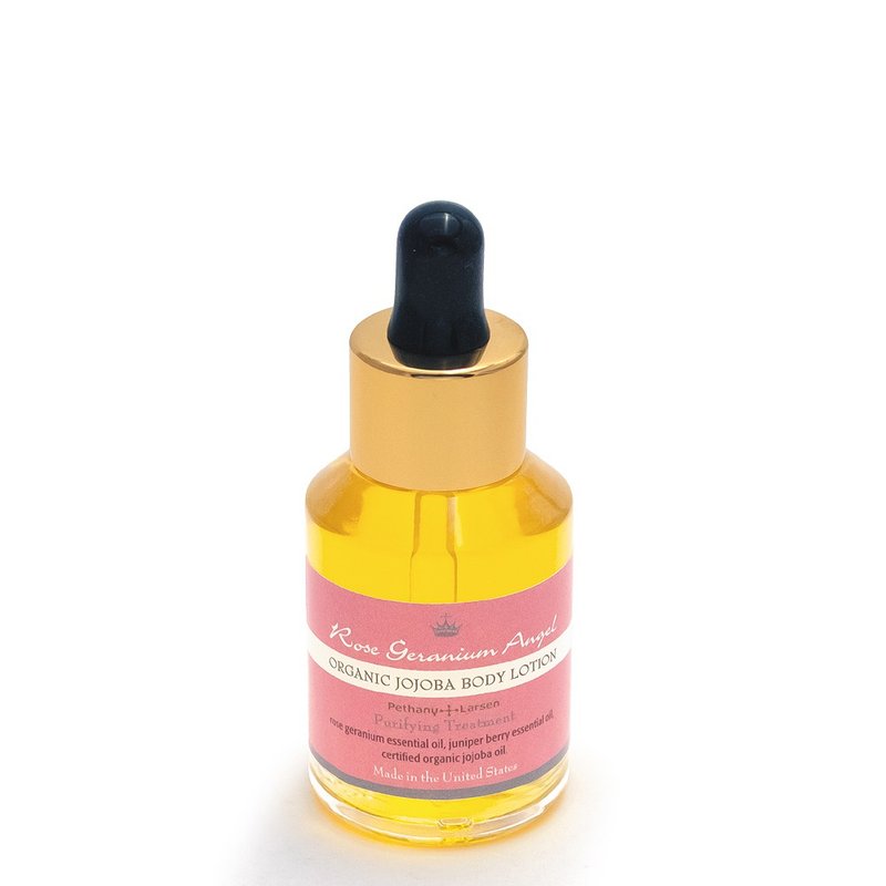 玫瑰天竺葵净化系 植物精华脸部乳液蜡30ml -Pethany+Larsen - 精华液/安瓶 - 精油 粉红色