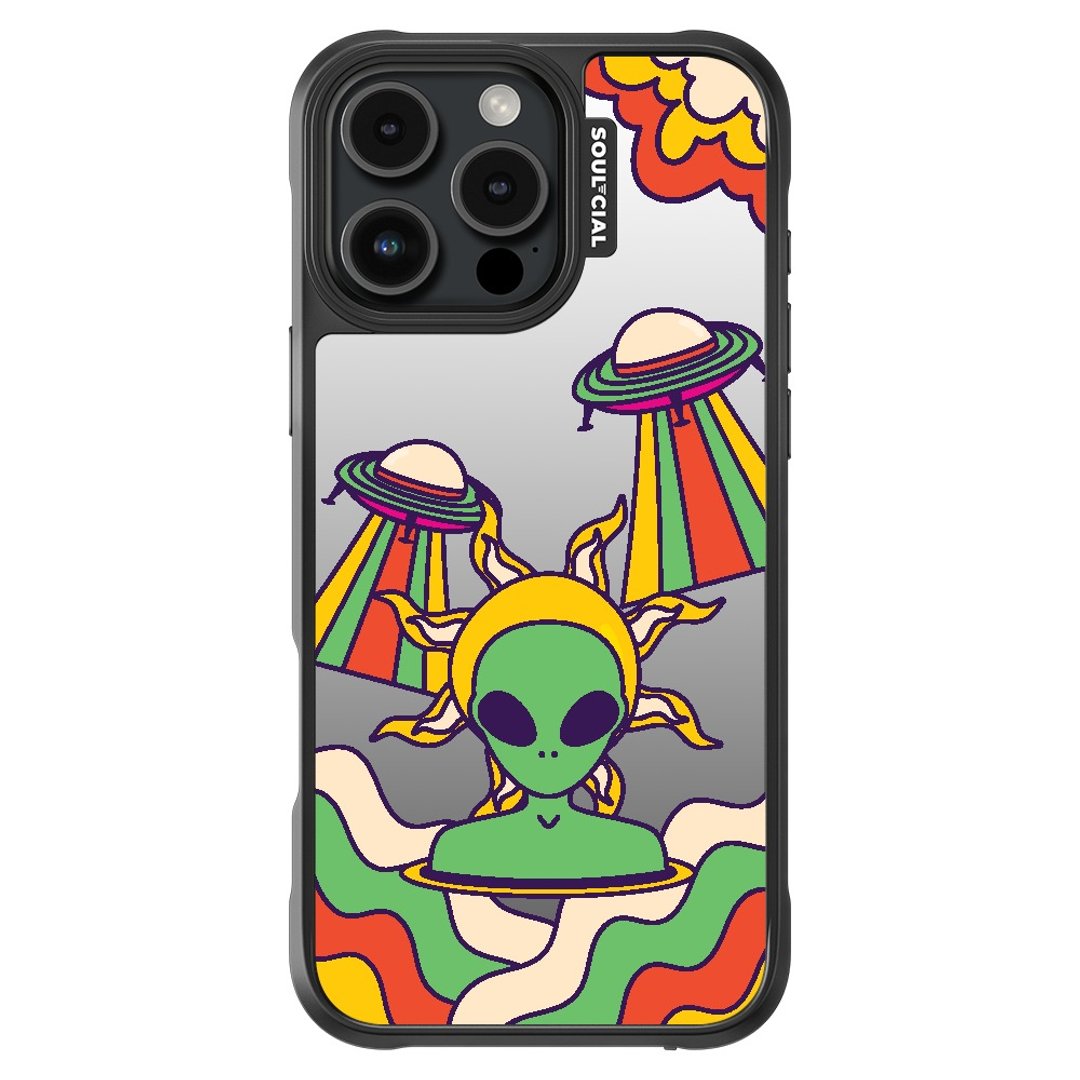 Trippy Space Alien Odyssey iPhone 16 手机壳 磁吸保护壳 防撞 - 手机壳/手机套 - 其他材质 