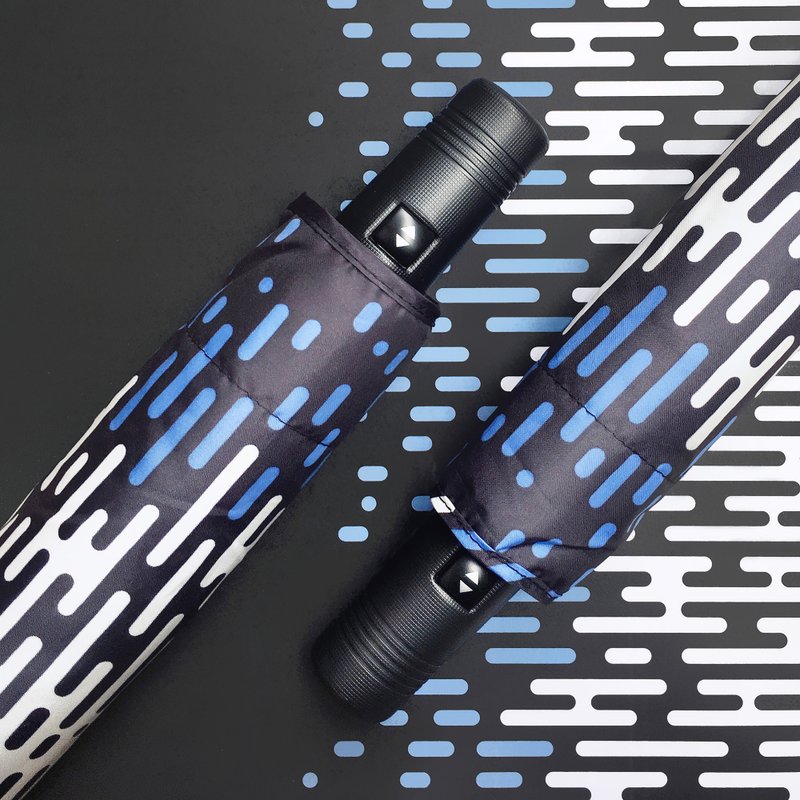 安全不回弹自动伞 防风抗UV超轻量省力 - 星空 - 雨伞/雨衣 - 防水材质 蓝色