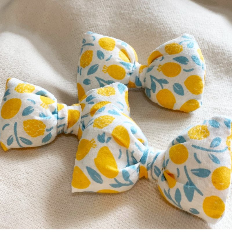 Hanju's羊毛儿。初恋清柠 蝴蝶结 发饰 发夹 儿童发饰 发圈 - 婴儿饰品 - 棉．麻 多色