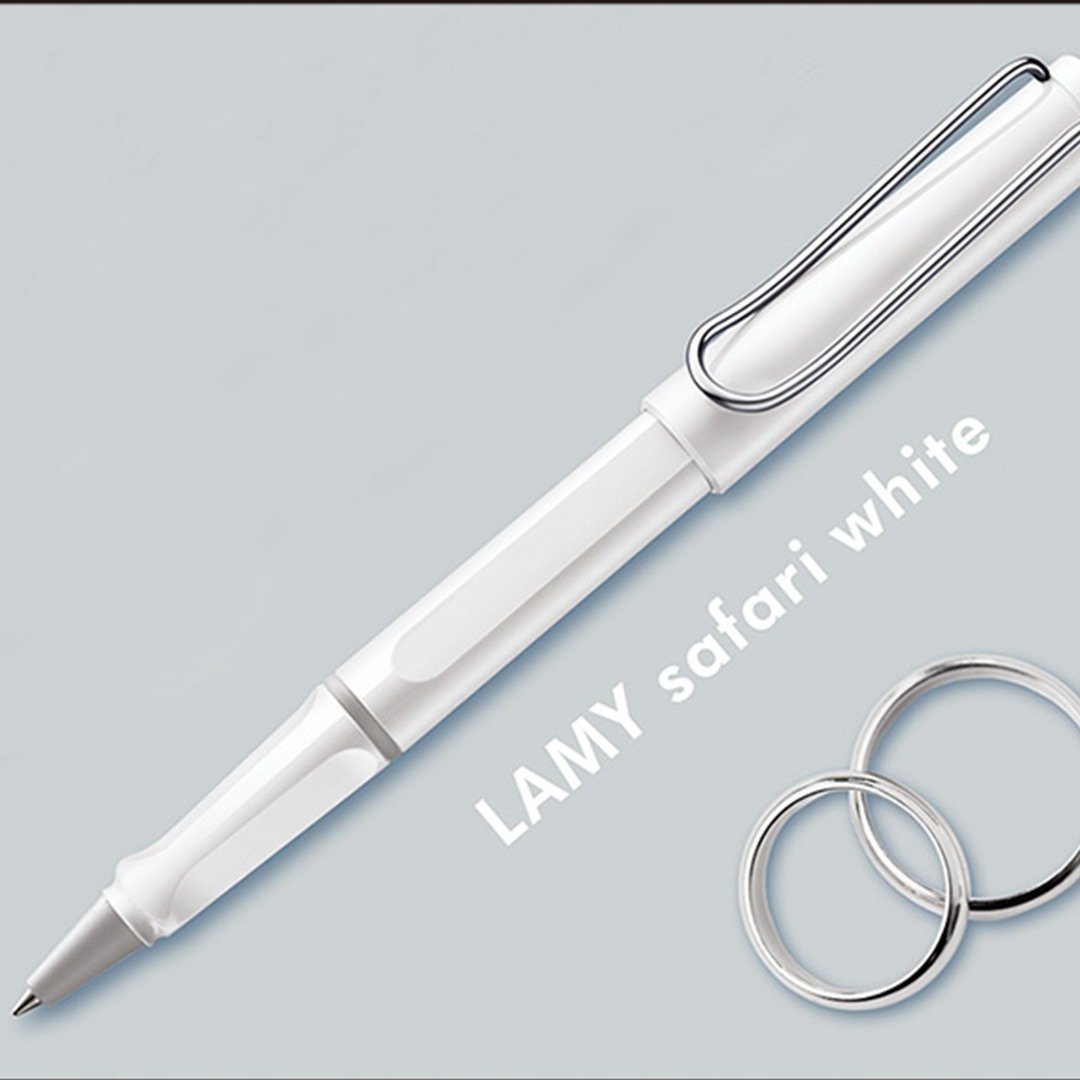 LAMY 钢珠笔 / safari 狩猎者系列  -  亮白色【定制化礼物】 - 钢珠笔 - 塑料 白色