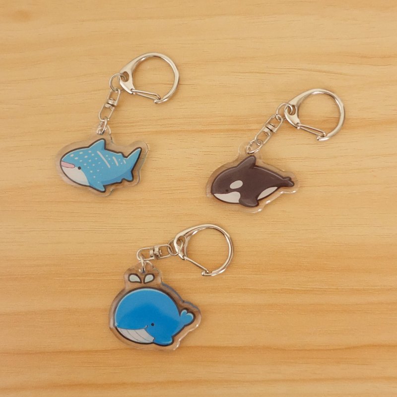 海洋系列 | 鲸鲨 虎鲸 蓝鲸| 压克力吊饰 | JC - 吊饰 - 压克力 蓝色