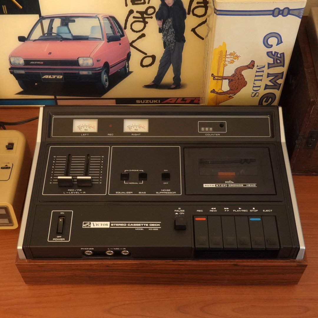 1974 日本 昭和 胜利牌Victor KD-655 卡座 复古 古物 音乐 - 摆饰 - 其他金属 多色
